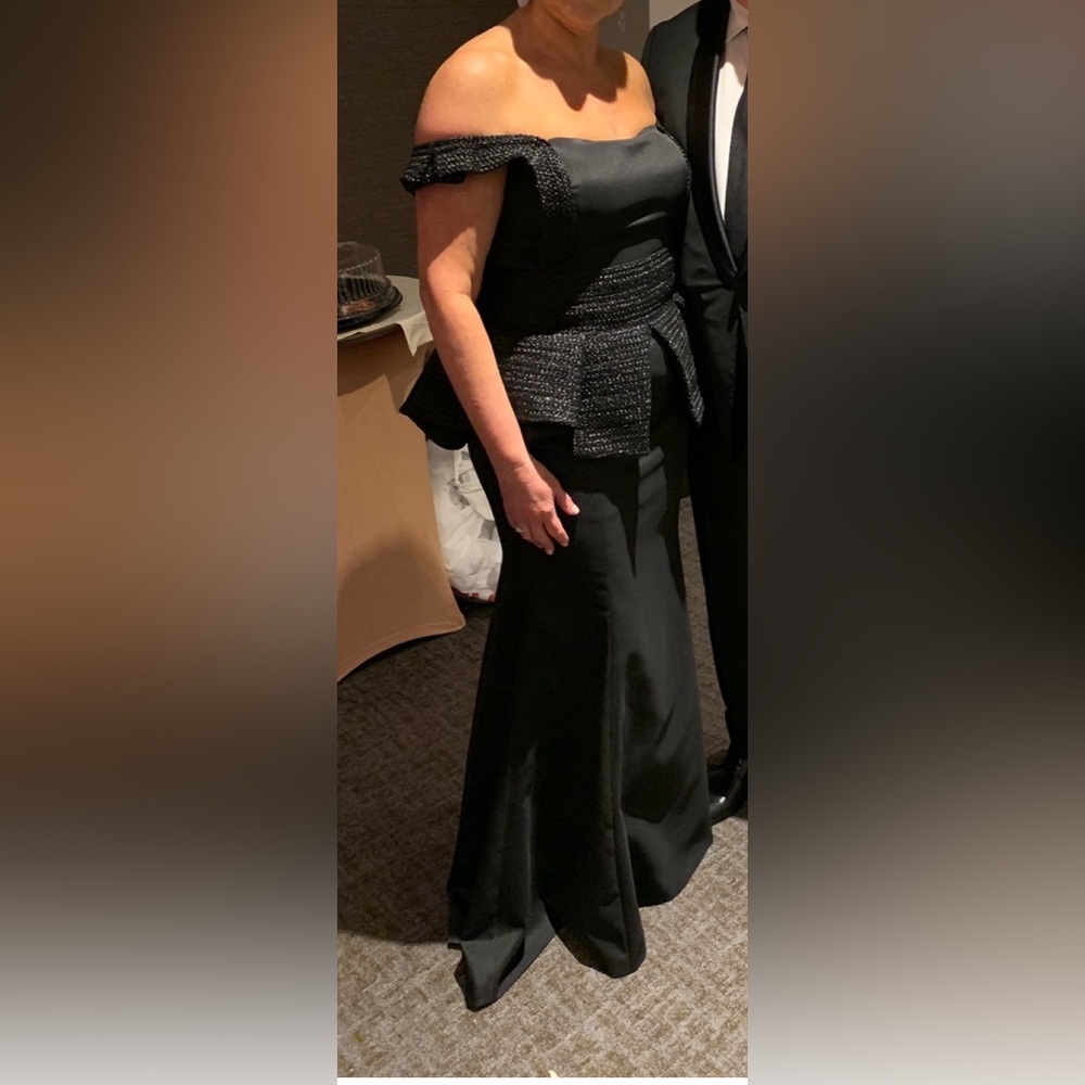 Couture black evening gown